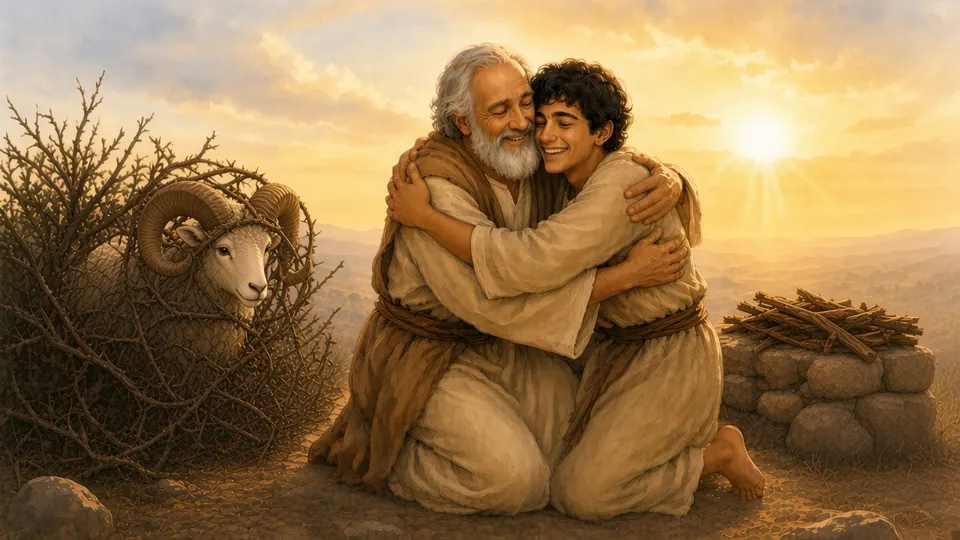 Watercolor picture of Abraham Trusts God